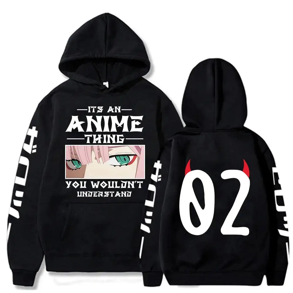 "Anime Darling In The Franxx Zero Two Hoodie" 