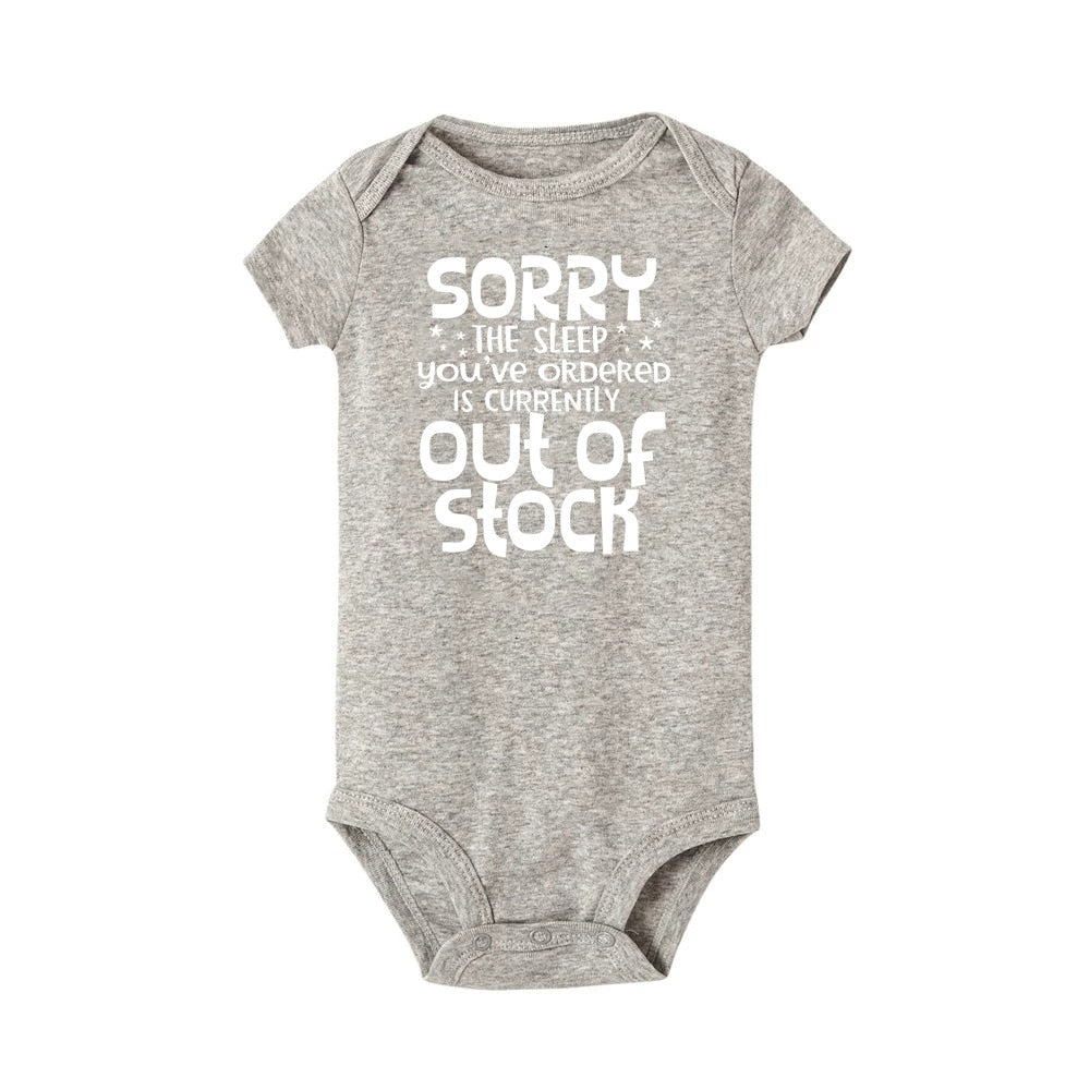 Baby Bodysuit Sorry The Sleep You Have Ordered Is Currently Out of Stock