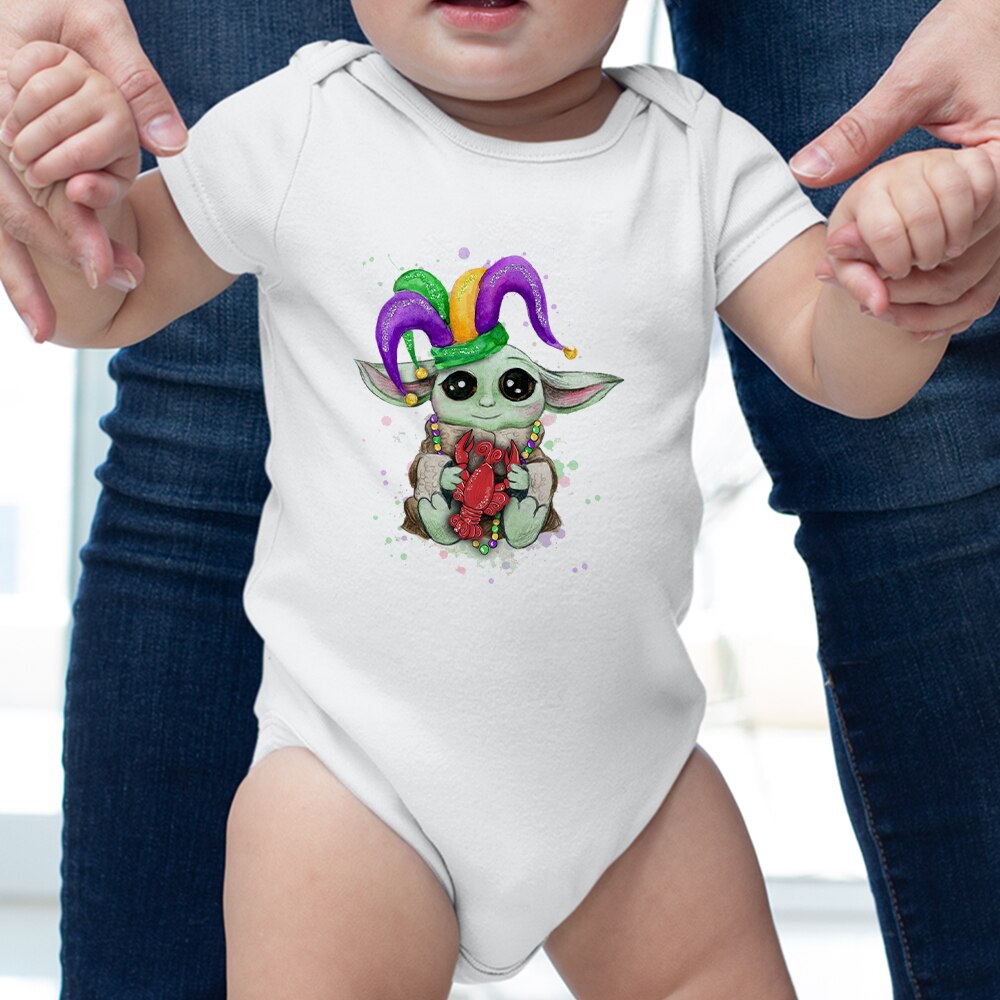 Disney Baby Yoda Onesie Infant Short Sleeve One Piece Bodysuit