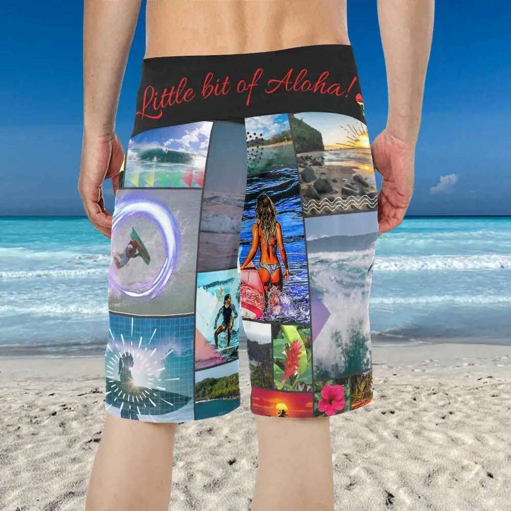 HENALU O MAUI Men's Board Shorts Swimwear inkedjoy