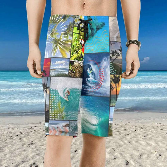 HENALU O MAUI Men's Board Shorts Swimwear inkedjoy