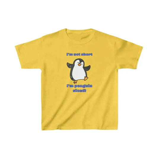 Kid's "I'm Penguin Sized!" T-Shirt printify