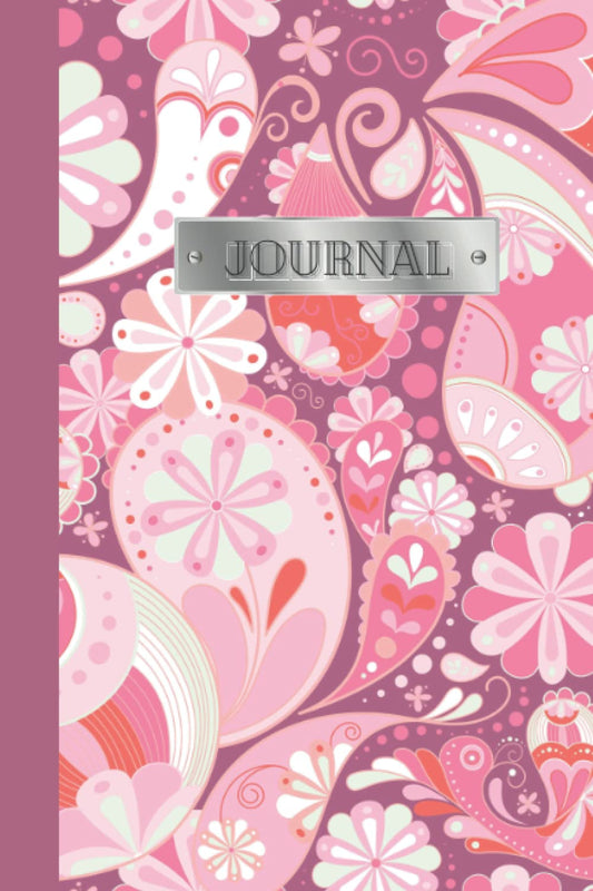 Pretty In Pink Paisley Journal Notebook: Pink Soft Cover| 120 pages| Lined|